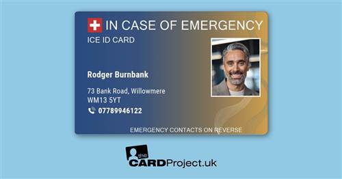 Sunset Gradient ICE Photo ID Card (FRONT)